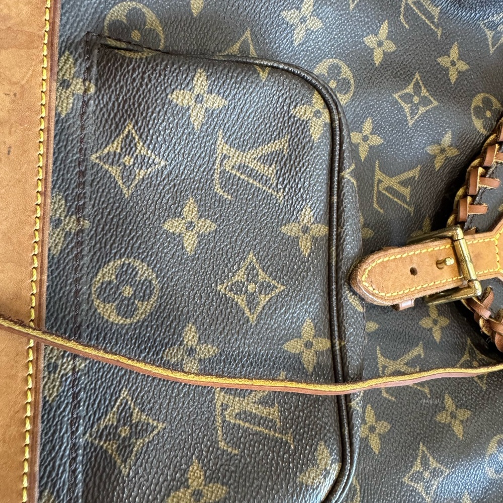 Louis Vuitton Brown and Tan backpack with Fringe by Vintage Boho Bags - Picture 3 of 12